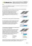 Equipos solares de Piscinas TERMIPOOL Manual de instalación y