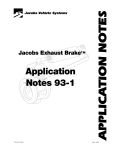 APPLICA TION NOTES - Jacobs Vehicle Systems
