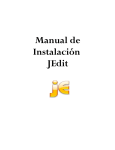 Manual de Instalación JEdit