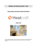 manual de instalacion y uso toallero calefactor