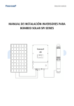 MANUAL DE INSTALACIÓN INVERSORES PARA