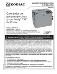 Calentador de gas para piscinas y spa Jandy® LXi