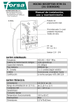 Manual de instalación, uso y mantenimiento