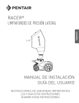 RACER® LIMPIAFONDOS DE PRESIÓN LATERAL