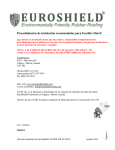 Procedimientos de instalación recomendados para Eurolite Slate®