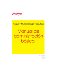 Manual de administración básica de Avaya