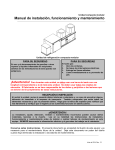 Manual de instalación, funcionamiento y mantenimiento