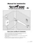 Manual de instalación - Automatic Gate Openers by Mighty Mule