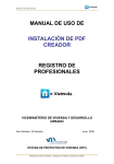 manual de uso de instalación de pdf creador registro de profesionales