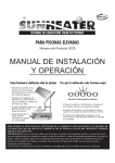 MANUAL DE INSTALACIÓN Y OPERACIÓN