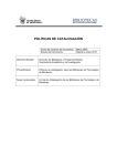 POLÍTICAS DE CATALOGACIÓN - Biblioteca digital del Tecnológico