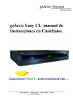 galaxis Easy CI, manual de instrucciones en Castellano.