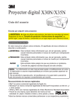 Proyector digital X30N/X35N