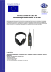 Instrucciones de uso del Estetoscopio electrónico PCE
