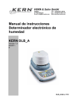 Manual de instrucciones Determinador electrónico de humedad