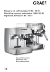 Máquina de café espresso ES 80 / ES 81 Macchina espresso
