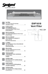 SeaLand DVF1619 vent filter instruction manual