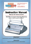 Manual de Instrucciones TM PRO X Carpet Cleaning Machine