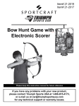 Bow Hunt Game with Electronic Scorer