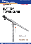 Flat top tower crane - Bigge Crane and Rigging