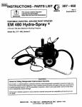 307460F EM 480 Hydra-Spray Portable Electric Airless