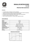 MANUAL DE INSTRUCCIONES PJ-100 PROYECTOR