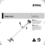 STIHL FS 310 Owners Instruction Manual