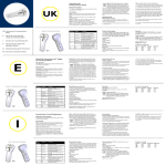 Instructions for hearing screener device E: Manual de instrucciones