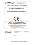 Manual de Instrucciones MINOR MILLENNIUM POLIPASTO 325 Kg