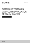 SISTEMA DE TEATRO EN CASA CON REPRODUCTOR DE