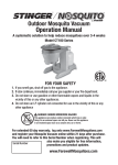 Outdoor Mosquito Vacuum Operation Manual