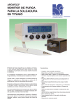 MONITOR DE PURGA PARA LA SOLDADURA EN TITANIO