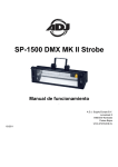 SP-1500 DMX MK II Strobe Manual de