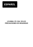 LZ-2290A/IP-110A/SC-915 PRECAUCIONES DE SEGURIDAD