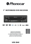 VM 041 7” MOTORIZED DVD RECEIVER