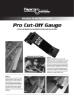 Manual de Pro Cut-Off Gauge