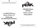 Inversor de Energía de 100 Vatios 100 Watt Power Inverter