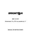 BMT-110-TDT Sintonizador TV y TDT con pantalla de 11