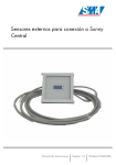 Sensores externos para conexión a Sunny Central