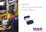 DAVIE XDc II: Vehicle Communication Interface Quick