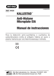 KALLESTAD™ Anti-Histone Microplate EIA Manual de instrucciones