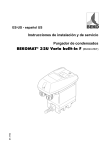 Instrucciones de instalación y de servicio Purgador de condensados