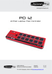 12-Pad Laptop Pad Controller