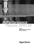 HyPerformance Plasma HPR130 Auto Gas Manual de Instrucciones
