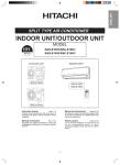 INDOOR UNIT/OUTDOOR UNIT