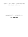 manual de crítica y codificación guatemala 1981