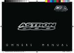 OWNERS MANUAL ASTRON 600 es-gb.indd 1 9/3/09 11:45:18