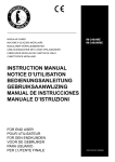 INSTRUCTION MANUAL NOTICE D`UTILISATION