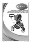 Contours® Options® 3 Wheeler Stroller Instruction Sheet Hoja de