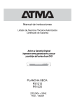 PLANCHA SECA PS1212 PS1222 Manual de instrucciones
